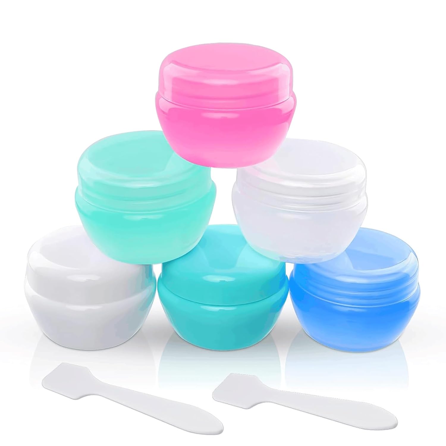 Buy now Cosywell Travel Containers Sets Silicone & PP Cream Jars for Toiletries Empty Lotion Leak-proof & TSA Approved Bottles Accessories with Hard Sealed Lids for Cosmetic Makeup Face Cream (9 Jars) F-6 Pack Jars at indiglob india