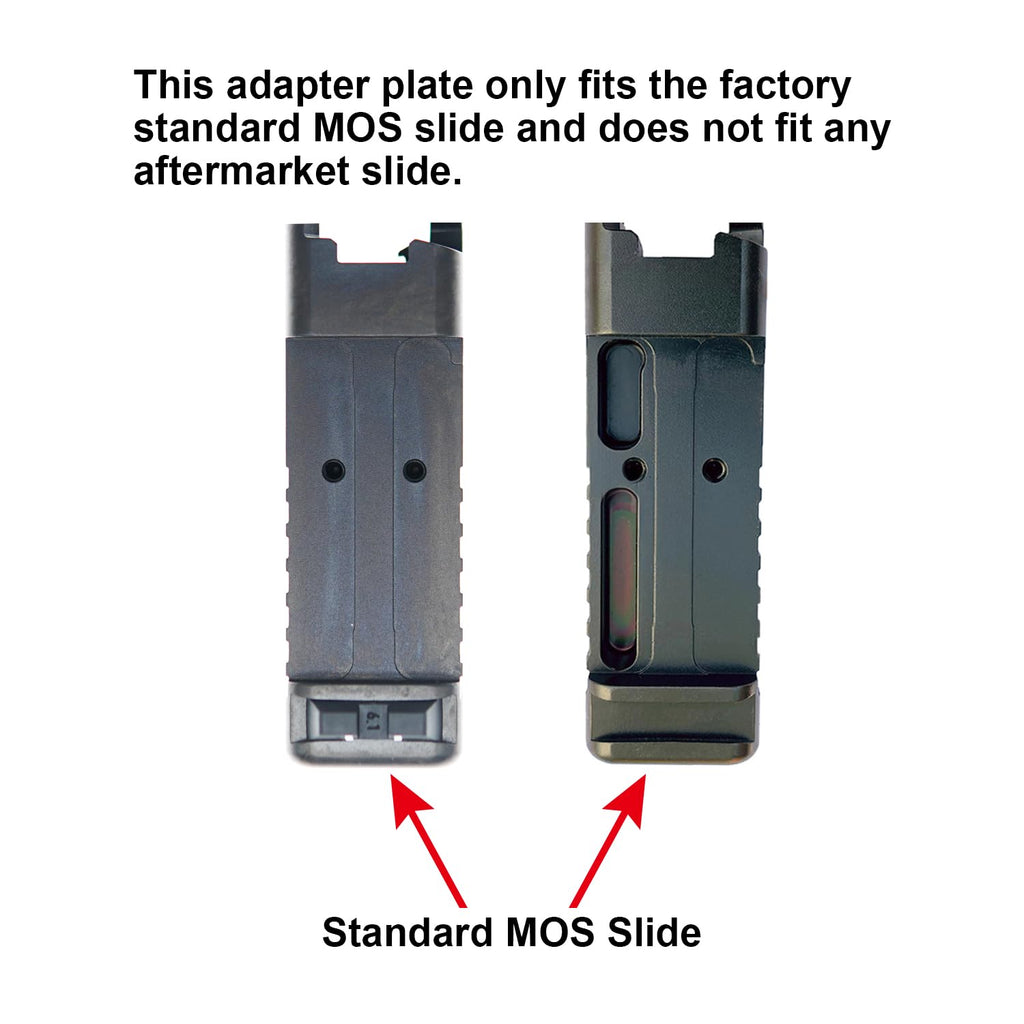 DPP Titanium Adapter Plate Compatible with Glock 17/19 Gen 3-5 MOS Holosun 407/507C/508T/Osight C/XR and Trijicon RMR/SRO
