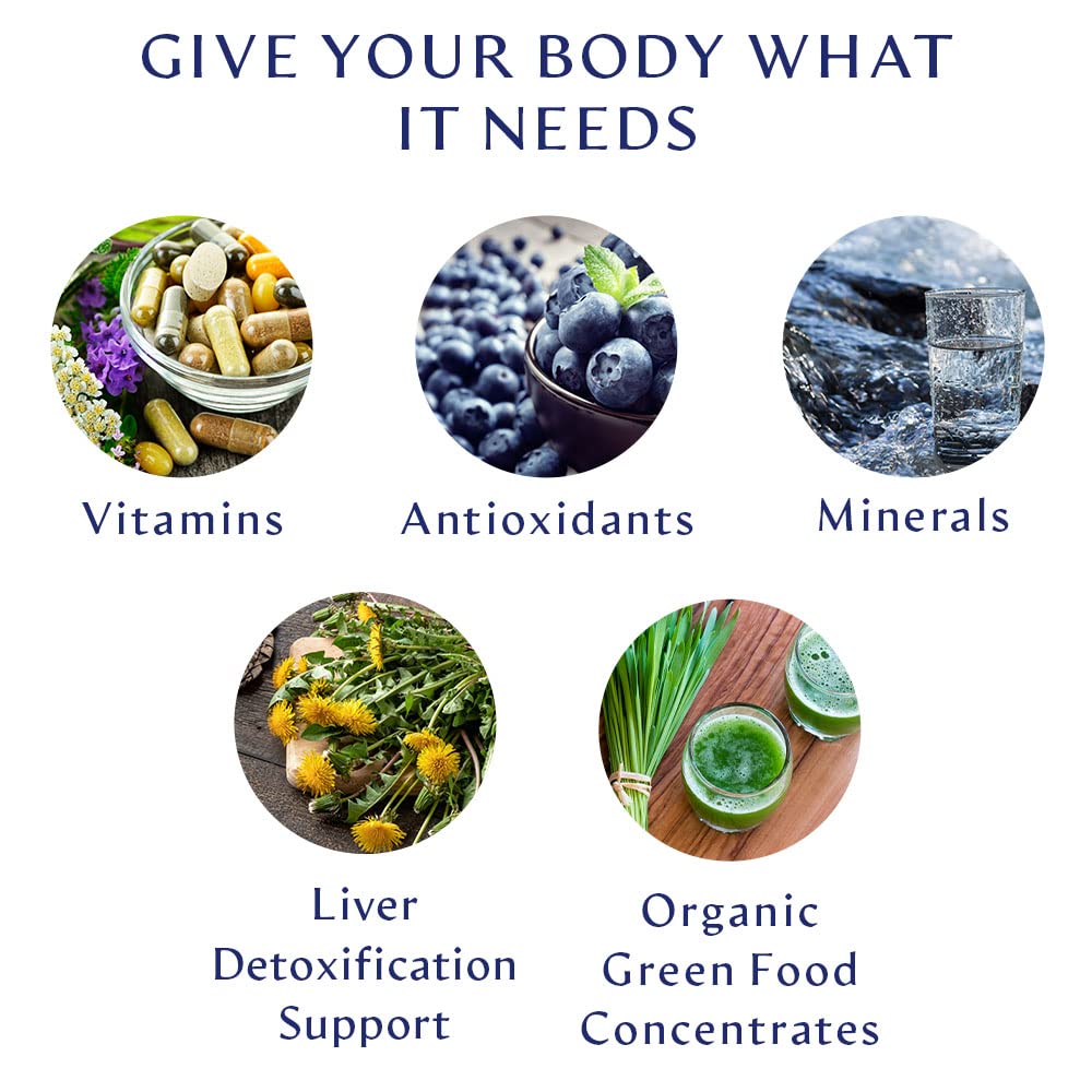 BodyHealth Multi Complete (120 Ct) Daily Multivitamin for Men and Women with Whole Foods, Minerals, Antioxidants, Organic Green Food Concentrates, and Liver Detox Extracts, Non GMO