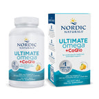 Nordic Naturals Ultimate Omega + CoQ10, Lemon - 90 Soft Gels - 1280 mg Omega-3 + 100 mg CoQ10 - Heart Health, Cellular Energy, Antioxidant Support - Non-GMO - 45 Servings