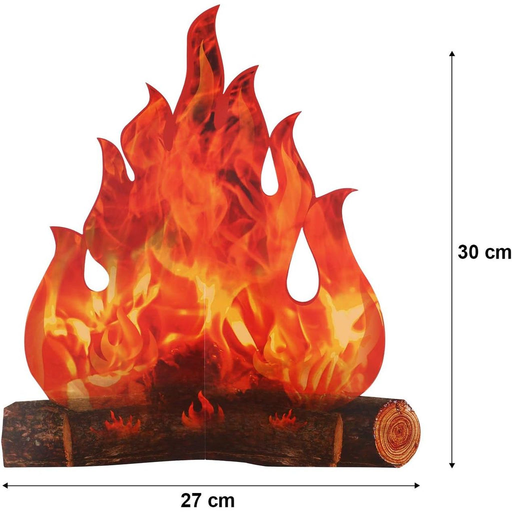 Buy now Boao 2 Set Fake Fire Fake Flame Camping Decoration 3D Cardboard Campfire Centerpiece Artificial Flames Campfire Party Decoration for Camp Bachelorette Christmas Party(12 x 10 Inch,Red Orange) at indiglob india