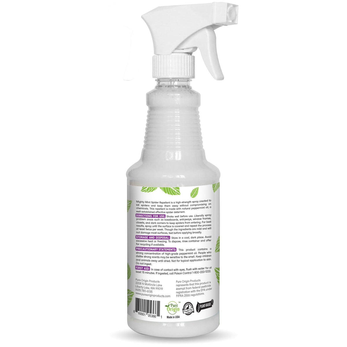 Mighty Mint Peppermint Oil Spider Repellent Spray, 16 oz