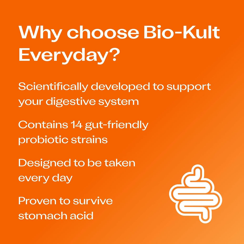 Buy now Bio-Kult Gut Health Probiotic Supplement, 14 Strains, Probiotics for Women & Men, Immune Support, Digestive Health, Shelf-Stable, Non-GMO and Gluten-Free, Capsules, 60 Count (Pack of 1) at indiglob india