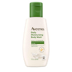 Aveeno Daily Moisturizing Body Wash, Lightly Scented, 2 fl. oz | For Sensitive, Dry Skin, Prebiotic Oat, Gently Cleanses & Nourishes, Travel-sized