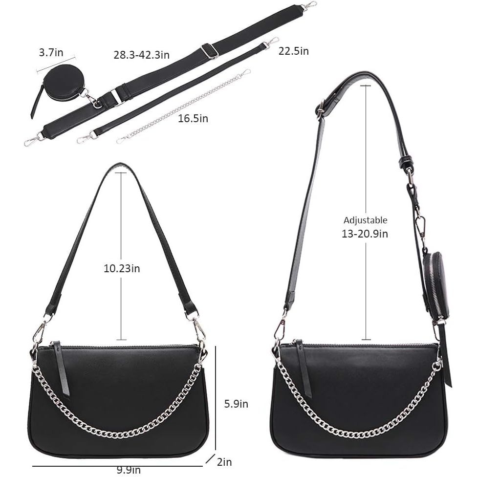 Buy now AMHDV Women Multipurpose Crossbody Bags Small Shoulder Bag Fashion 3 in 1 Zip Handbags with Coin Purse at indiglob india