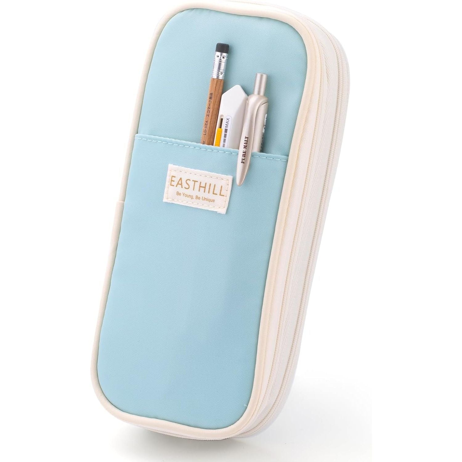 Buy now EASTHILL Big Capacity Pencil Case Large Pencil Pouch Stationery Pen Bag for Teen Girls-Green Blue at indiglob india