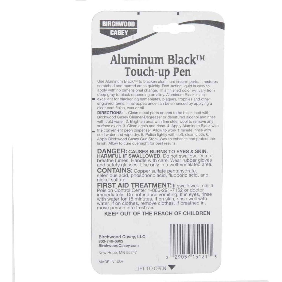 Buy now Birchwood Casey Fast-Drying Fast-Acting Aluminum Black Metal Finish Touch-Up Pen for Restoring Scratched and Marred Areas at indiglob india
