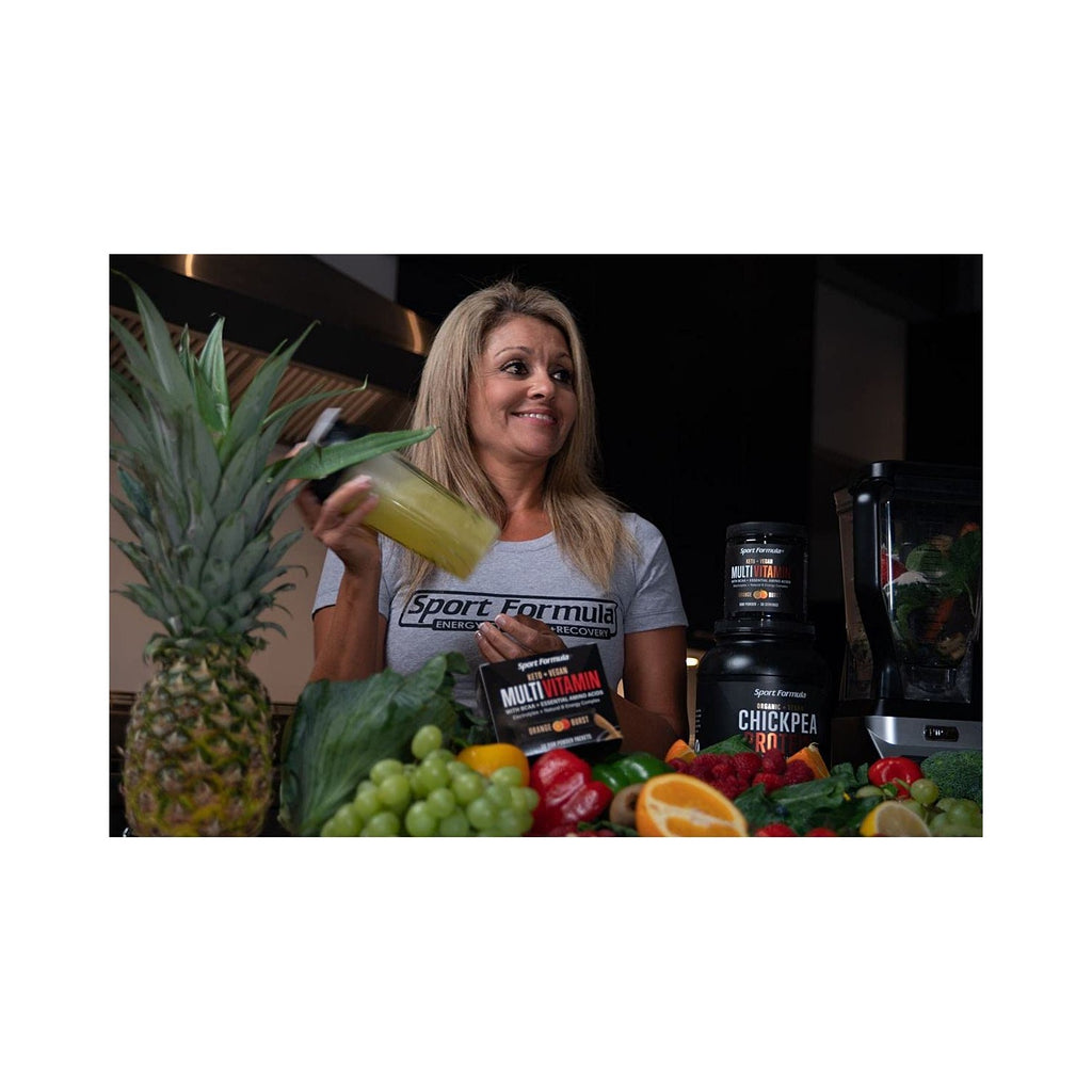 Sport Formula 99 Multivitamin Powder - Drink Mix for Men Women BCAA Amino Acids Won’t Upset Your Stomach - Keto Vegan Multivitamin Fruit Punch - Electrolytes Super B Complex Digestive Enzyme