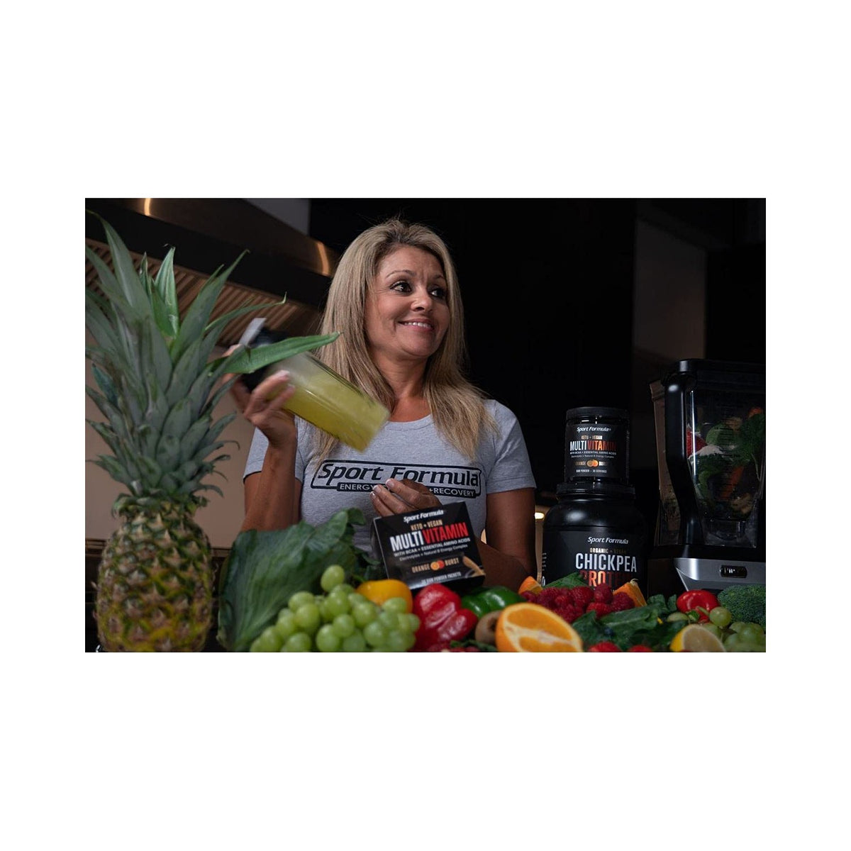 Sport Formula 99 Multivitamin Powder - Drink Mix for Men Women BCAA Amino Acids Won’t Upset Your Stomach - Keto Vegan Multivitamin Fruit Punch - Electrolytes Super B Complex Digestive Enzyme
