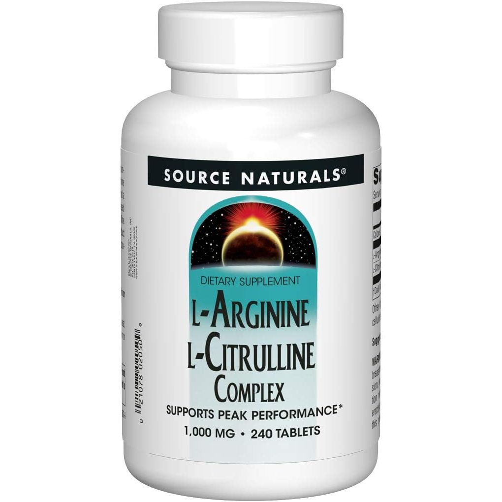 Buy now Source Naturals L-Arginine L-Citrulline Complex, 120 Tablets, 1000 mg 240 Count (Pack of 1) at indiglob india