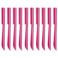 Eyebrow Trimmer, Completely Stainless Steel Eyebrow Razor Shaper for Men and Women, Grooming Shavers(10 pcs/box)