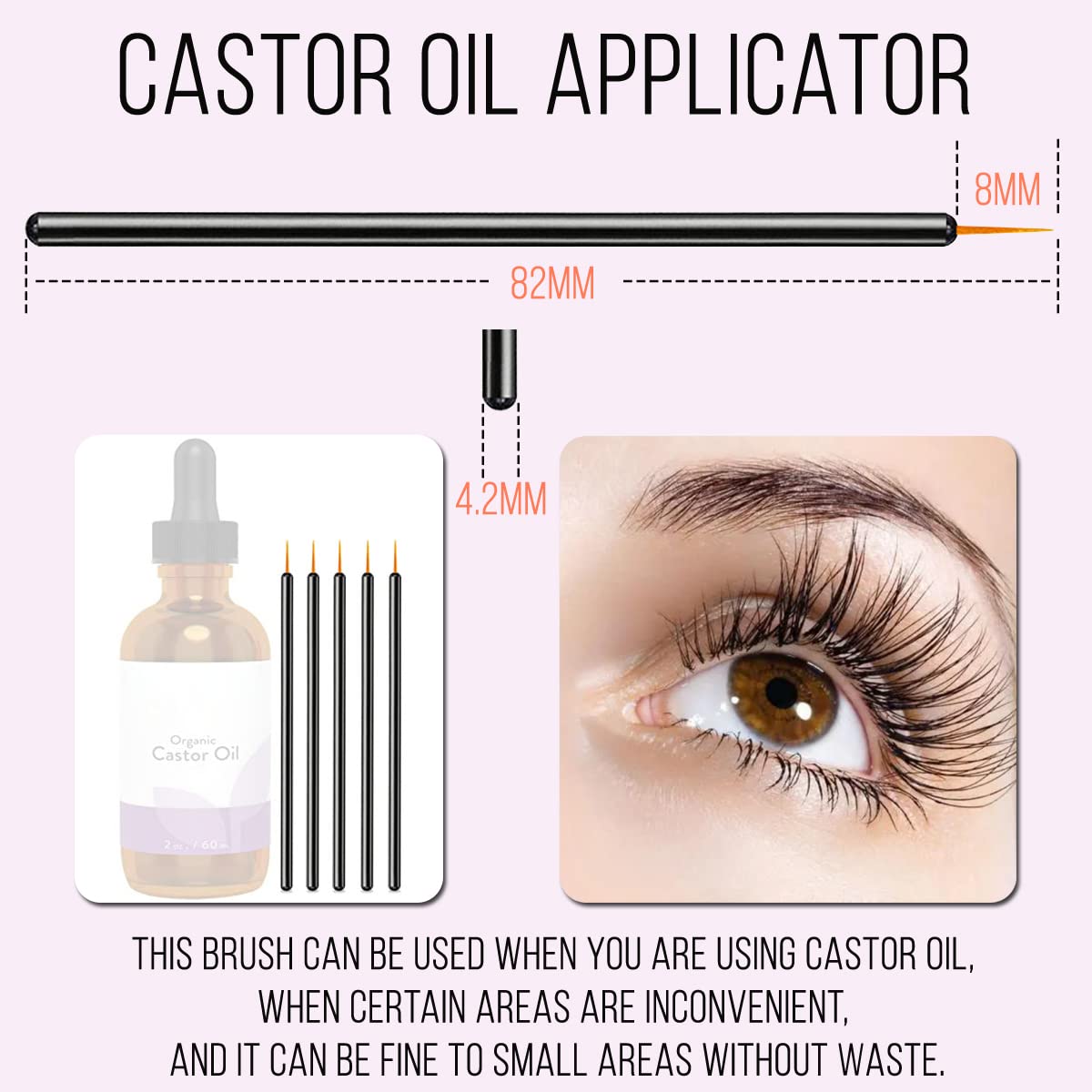 Buy now KINGMAS 100 Pack Eyeliner Brush, Disposable Ultra-fine Point Eyeliner Applicator Cosmetic Eye Wands Eye Liner Makeup Tool at indiglob india