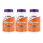 NOW Foods Glycine 1000mg, Free-Form Pharmaceutical Grade, Neurotransmitter Support*, Promotes restful Sleep*, Gluten Free, Vegan, Kosher 200 Vegetarian Capsules (Pack of 2)
