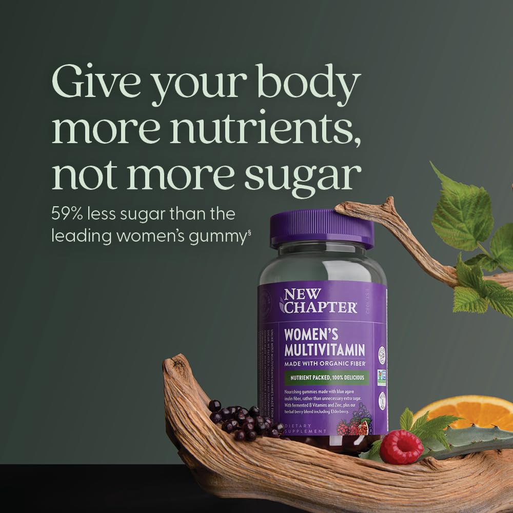 New Chapter Women's Multivitamin Gummies, Berry-Citrus, 75 Count