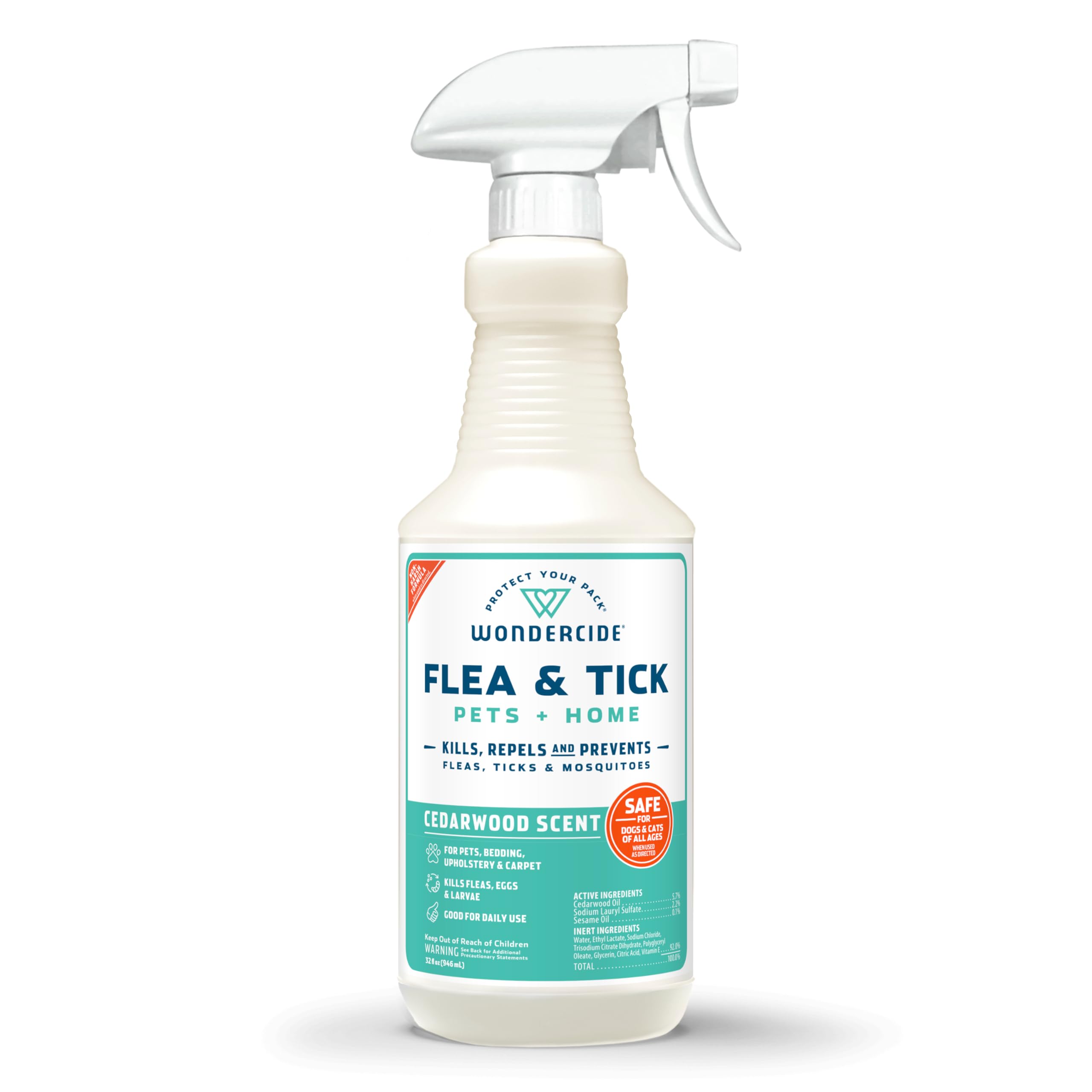 Buy now Wondercide - Flea, Tick & Mosquito Spray for Dogs, Cats, and Home - Control, Prevention, Treatment - with Natural Essential Oils - Pet and Family Safe - Peppermint 16 oz 32 OZ Cedarwood at indiglob india