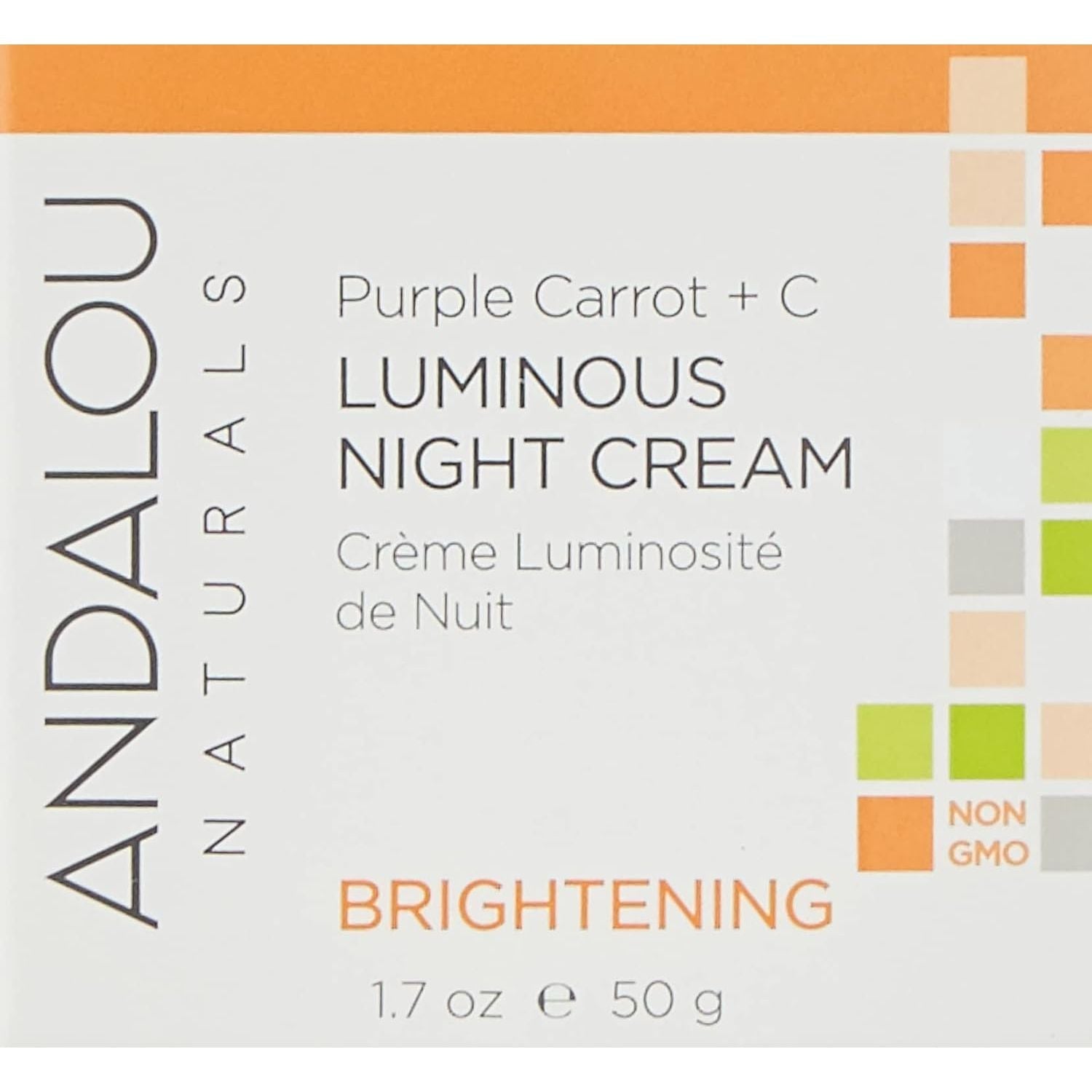 Buy now Andalou Naturals Purple Carrot + Vitamin C Luminous Skin Night Cream - Hydrating Face Moisturizer - With Fruit Stem Cell Complex for Radiant Skin - 1.7 fl oz at indiglob india