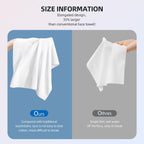 Disposable Face Towels,Viscose Biodegradable Large Dry Wipes,Super Soft & Thick Face Cleansing Towels,Daily Facial Tissues for Sensitive Skin, Makeup Removing,Facial Clean,Nursing,Travel (50 Count)
