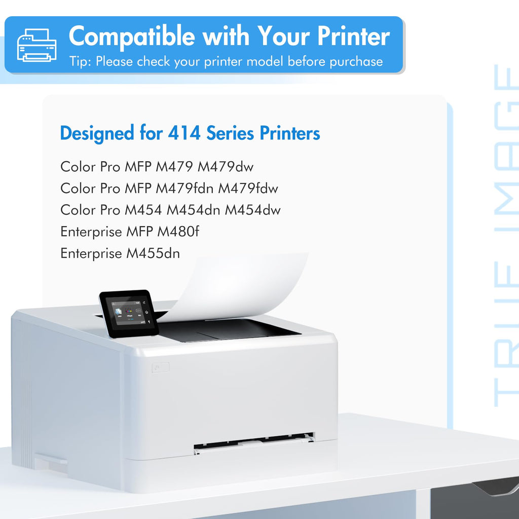 414A Toner Cartridges 4 Pack for HP 414A 414 414X MFP M479fdw M454dw M479