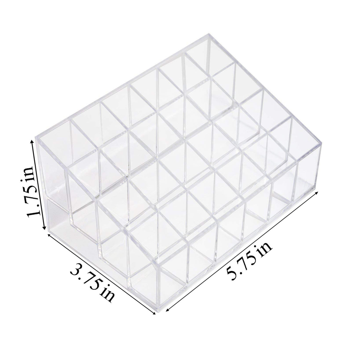 Super Z Outlet Transparent Cosmetic Makeup Organizer for Lipstick, Brushes, Bottles, and More - Clear Case Display Rack Holder