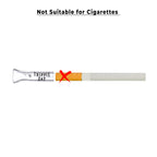 Trippie Day Reusable Glass filter Tips – 10 Pack | Clear 9mm Outer Diameter Tips for Pre rolled Cones, 6mm Inner Diameter, 35mm Length