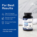Nutreb Liver & Colon Cleanse - 2X Stronger - Liver Cleanse Detox & Repair - Colon Cleanser & Detox - Premium Milk Thistle Supplement - Men & Women - Vegan 90 Capsules
