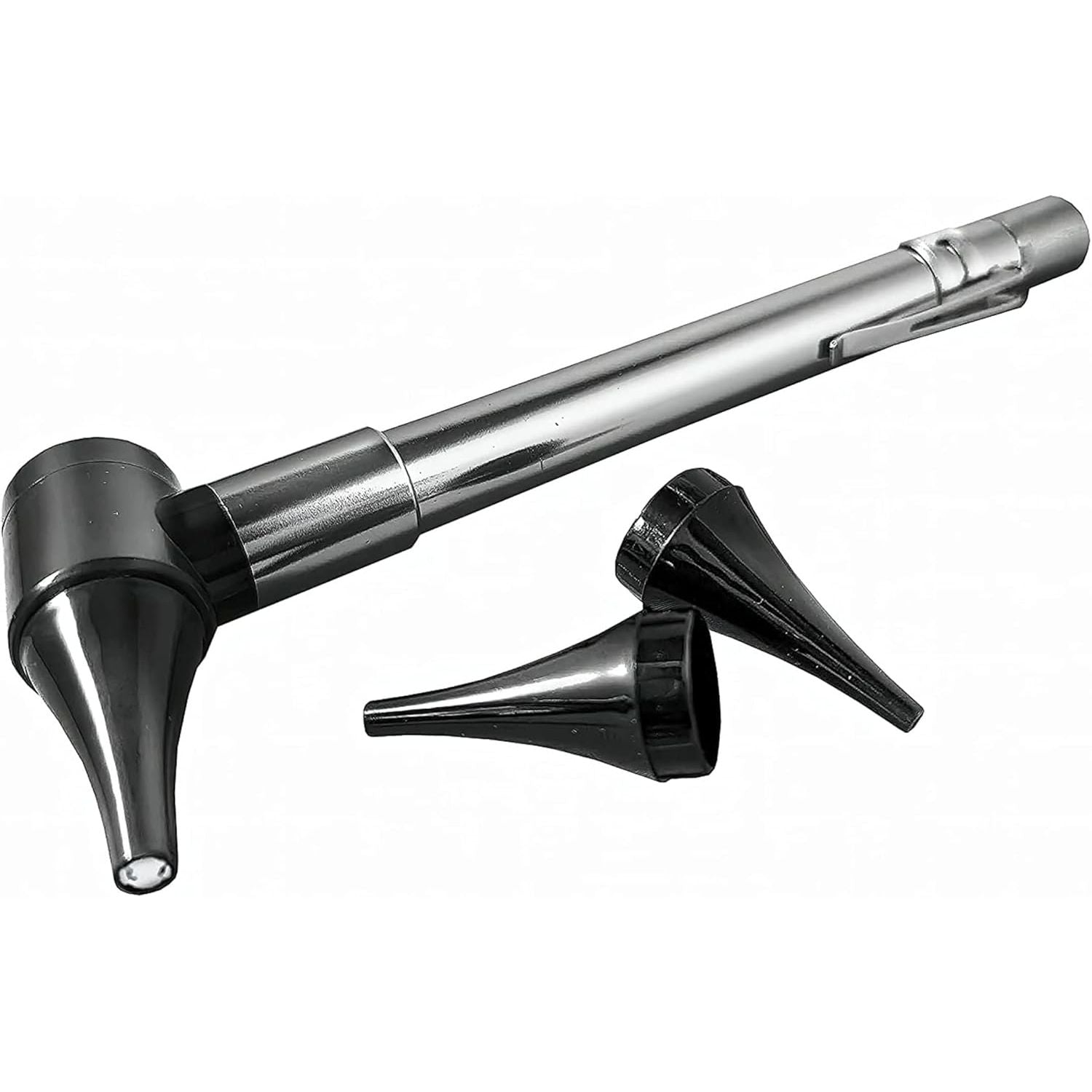 Buy now Third Generation Dr Mom Slimline Stainless LED Pocket Otoscope with Soft White Natural Hue Light Spectrum in Clamshell Packaging Default at indiglob india