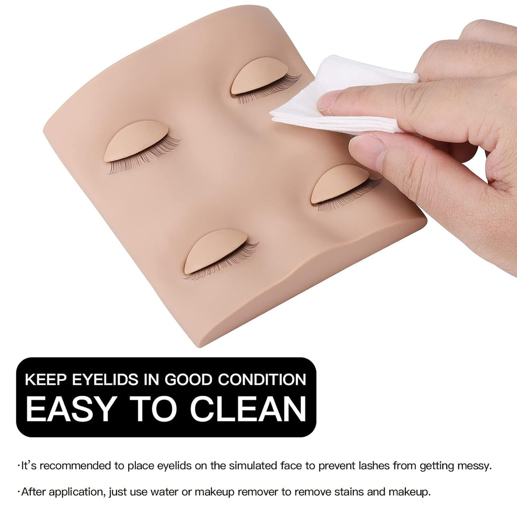 Buy now Pretty memory Lash Mannequin Head with 2 Pairs of Removable Practice Eyelids, Realistic Eyelash Mannequin Head, Soft-Touch Lash Extension Supplies for Practice at indiglob india