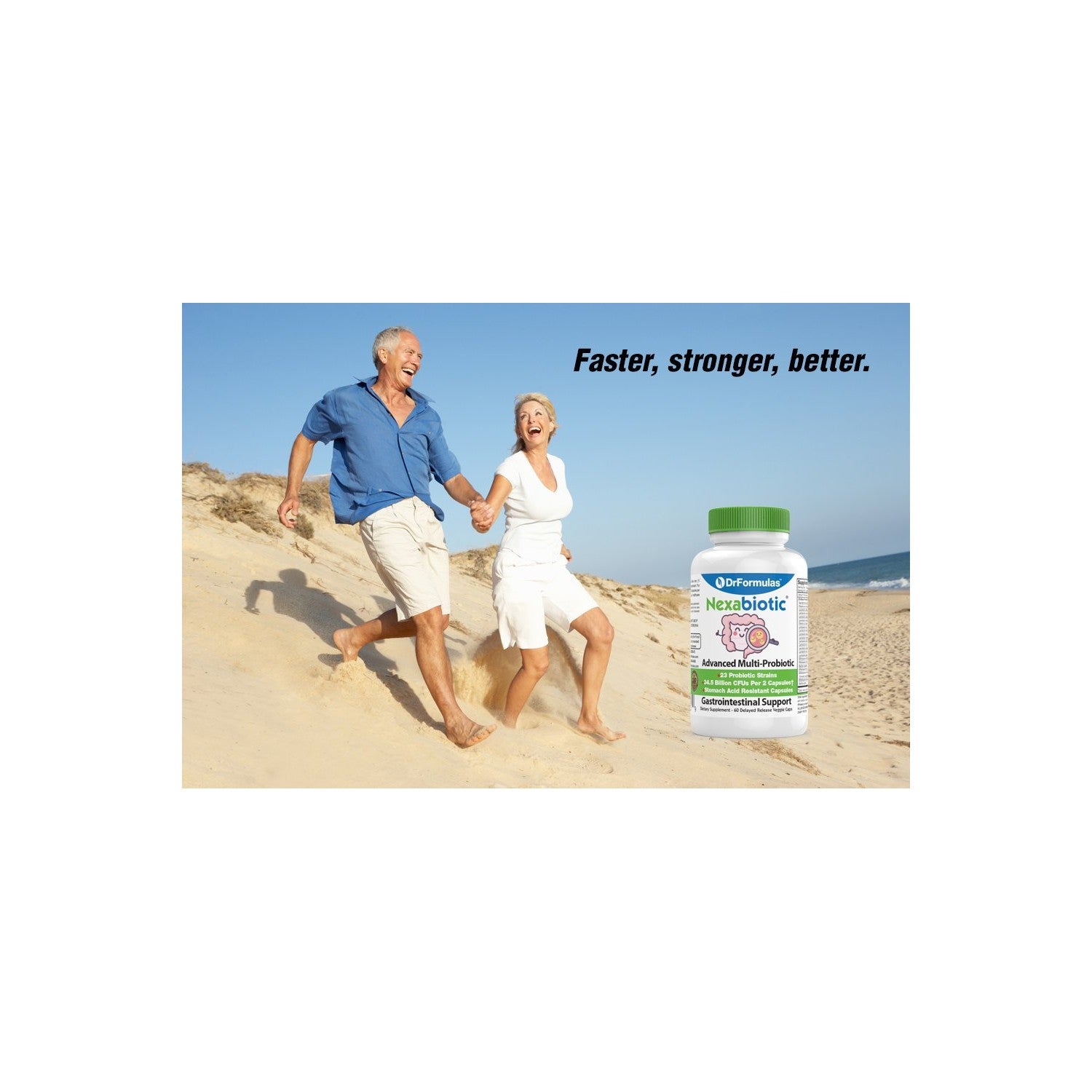 DrFormulas Nexabiotic 23 Multi Probiotic for Women and Men - Dr. formulated with Lactobacillus Acidophilus, Bifidobacterium Infantis, Saccharomyces Boulardii, 17.25 Billion CFUs