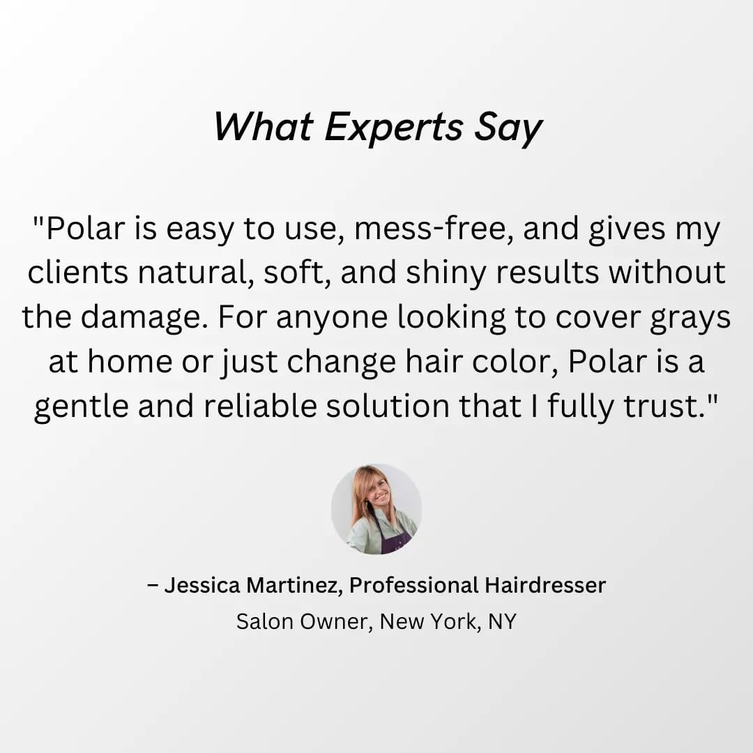 Polar Hair Dye Shampoo, Dark Brown Hair Dye Color Shampoo for Gray Coverage | Dark brown hair dye shampoo for gray hair coverage; semi-permanent color cleanser, quick application, easy rinse, 6.76 fl oz