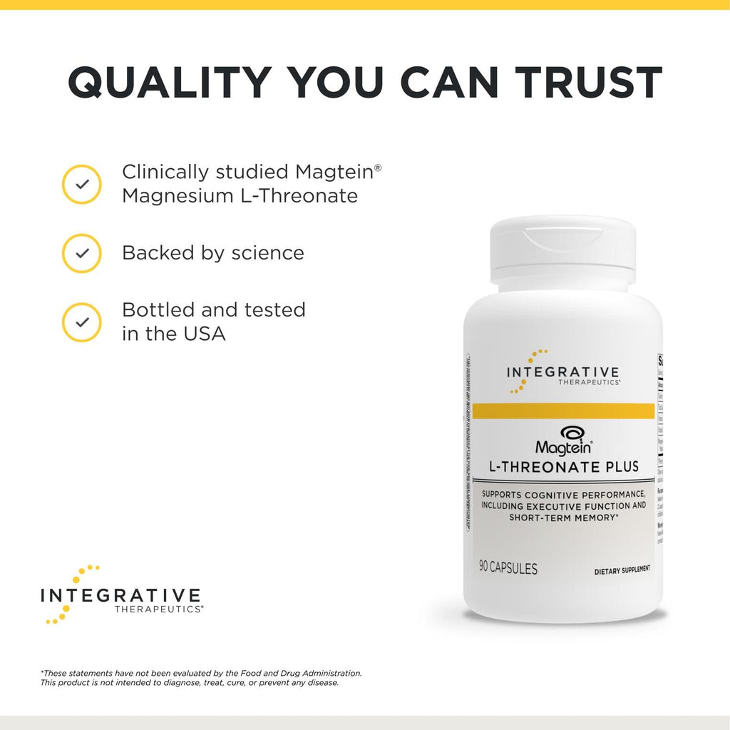 Integrative Therapeutics Magtein L-Threonate Plus, 90 Capsules