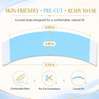 200pcs Wig Tape Double Sided Ultra Hold, Waterproof Lace Front Tape for Wigs, Strong Hold Adhesive Tape for Lace Wigs, Toupee & Hair Extensions, Blue Wig Tape Strips Easy to Apply & Remove