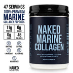 NAKED Marine Collagen Peptides Protein Powder - Unflavored - from Wild Caught Cod - Paleo Friendly, Non-GMO, Soy-Free, Gluten-Free - 47 Servings