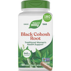 Nature's Way Herbs Black Cohosh Root Capsules, Vegan, 100 Count | Traditional Women’s Herbal Supplement*, Cimicifuga Racemosa Root, Non-GMO Project Verified, Vegan Capsules