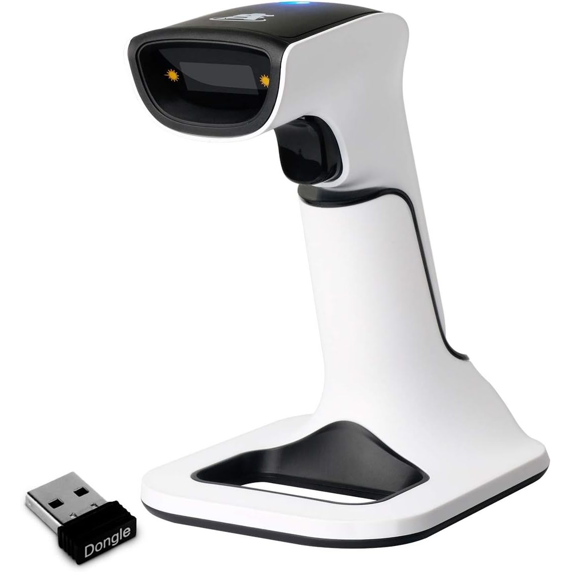 Buy now ScanAvenger Wireless Portable 1D&2D with Stand Bluetooth Barcode Scanner: 3-in-1 Handheld Scanner, Rechargeable Battery for Inventory - USB Bar Code/QR Reader (1D&2D with Next Gen Stand) at indiglob india