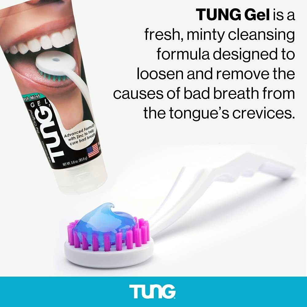 Buy now TUNG Brush Tongue Cleaner, Plastic TUNG Scraper, Tongue Cleaning to Fight Bad Breath, Halitosis Defense, USA Made, 2-Pack at indiglob india