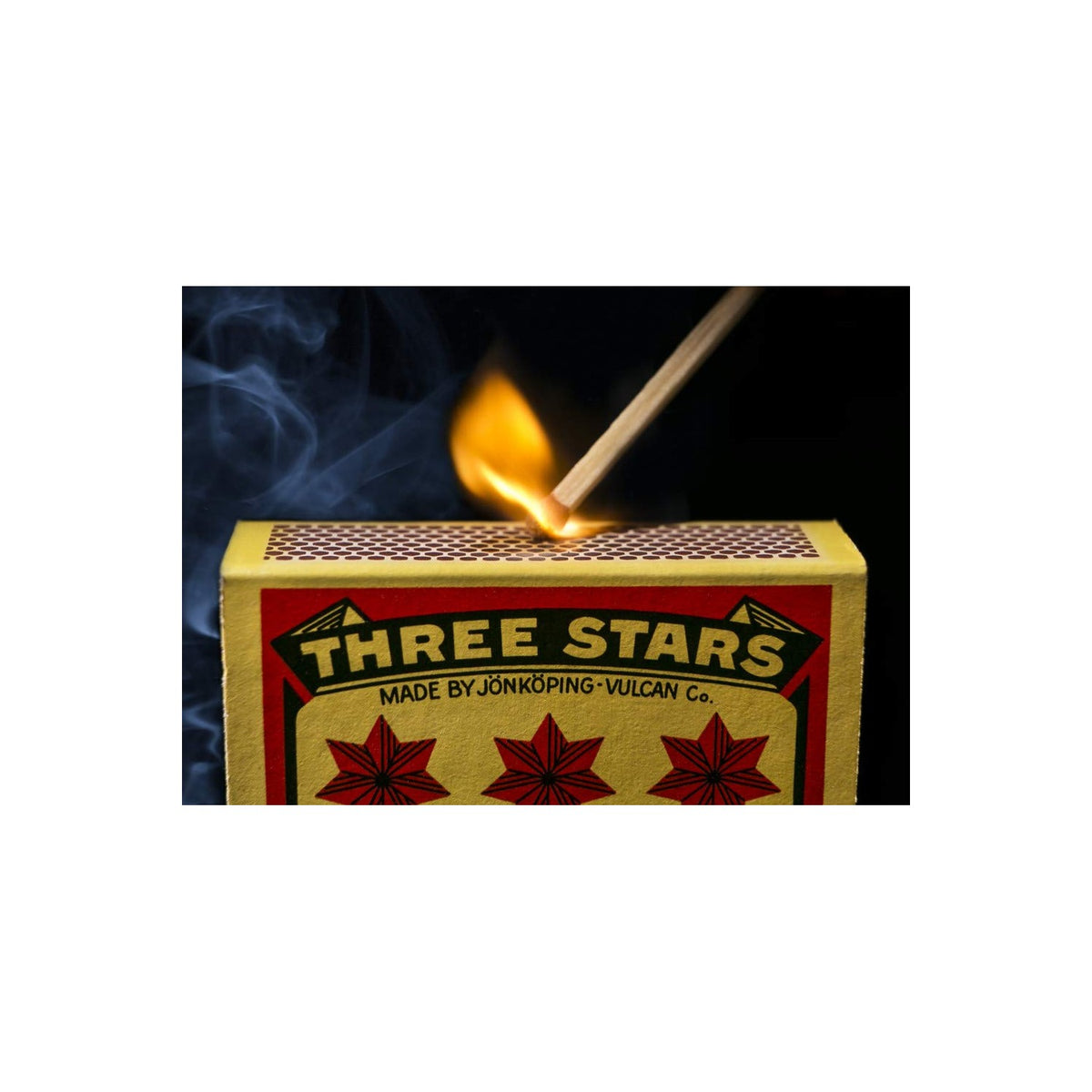 Three Stars Safety Matches, 10 pack