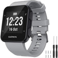 Buy now Watbro Band Compatible with Garmin Forerunner 35, Soft Silicone Watch Band Replacement Strap, for Garmin Forerunner 35 Smart Watch, Fit 5.11-9.05 Inch (130mm-230mm) Wrist Gray-a at indiglob india