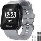 Buy now Watbro Band Compatible with Garmin Forerunner 35, Soft Silicone Watch Band Replacement Strap, for Garmin Forerunner 35 Smart Watch, Fit 5.11-9.05 Inch (130mm-230mm) Wrist Gray-a at indiglob india