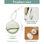 3 Boxes (150 Sheets) Hand Soap Sheets for Camping Essentials, Disposable Portable Foaming Bath Slice Sheet for Travel Outdoor Hiking-2
