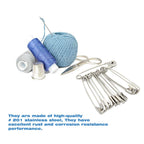 80Pcs Large Safety Pins, 2.2"(55mm) Stainless Steel Safety Pins