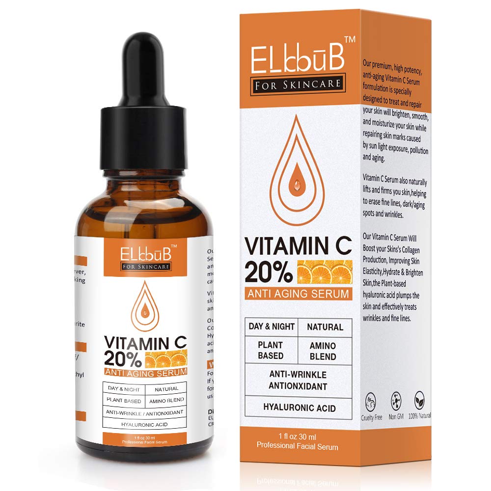 Buy now Premium 20% Vitamin C Serum For Face with Hyaluronic Acid, Retinol & Amino Acids - Boost Skin Collagen,Hydrate & Plump Skin, Anti Aging & Wrinkle Facial Serum at indiglob india