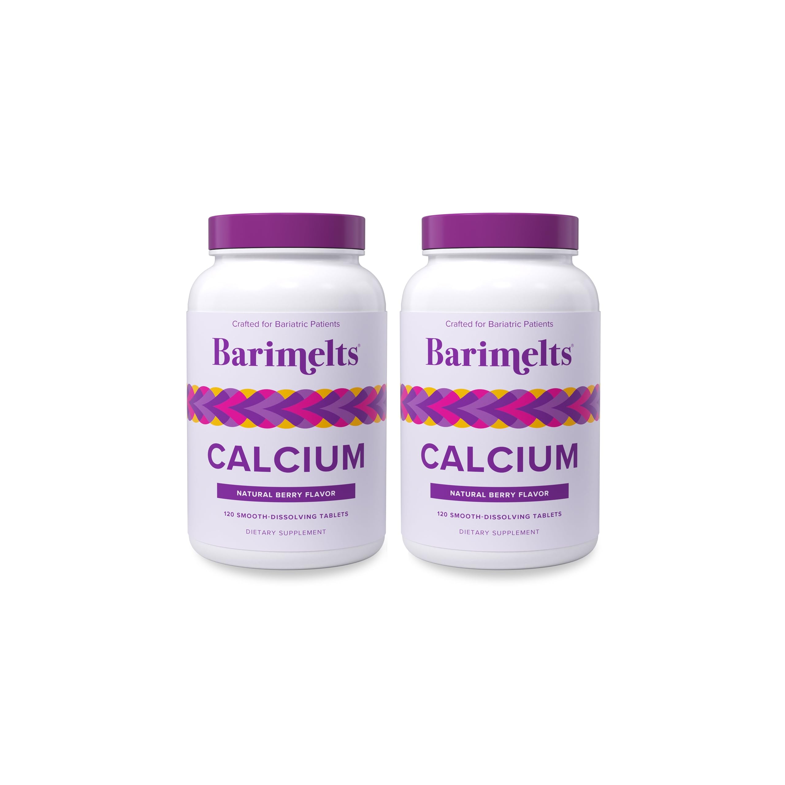 BariMelts Calcium, 240 Tablets, Natural Berry Flavor | Smooth-Dissolving Bariatric Calcium for Women, Supports Bone Health & Strength