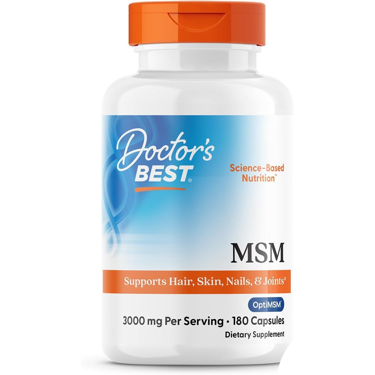 Buy now Doctor's BEST MSM, Supports Hair, Skin, Nails, & Joints, Non-GMO, Gluten Free, 3000 mg Per Serving, 360 Capsules 180 Count (Pack of 1) Unflavored at indiglob india