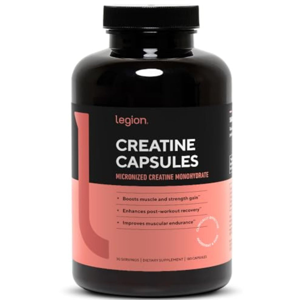 LEGION Micronized Creatine Monohydrate Supplement - Clean Creatine Powder for Muscle Gain & Post Workout Recovery - Micronized Creatine Supplement for Maximum Absorption (60 Servings, Unflavored)