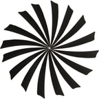 Buy now Arrow Feather 4 Inch Shield Fletching Vanes for Wooden Carbon Bamboo Traditional Arrow(50 Pack) Black at indiglob india