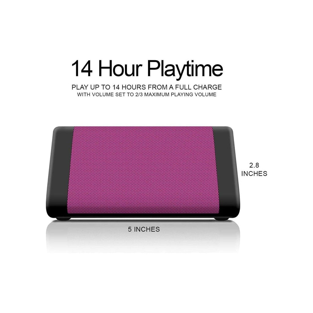 Buy now Oontz Upgraded Angle 3 Portable Bluetooth Speaker 5.0-10W Sound, 14-Hr Battery, 100ft Wireless Range, IPX5 Water-Resistant, Budget-Friendly Small Speaker for Travel, Party, Outdoor or Home (Pink) at indiglob india