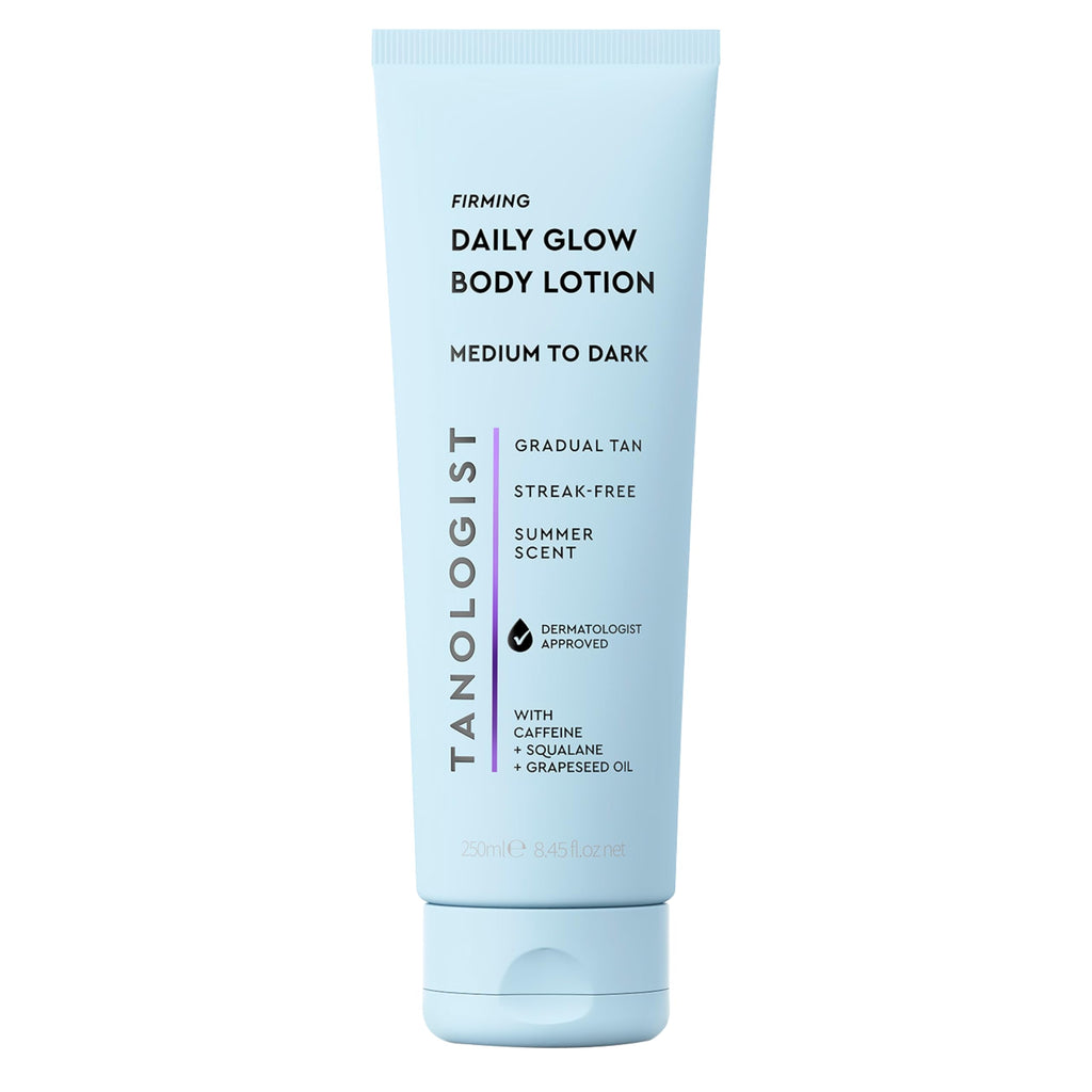 Tanologist Firming Daily Glow Body Lotion, Gradual Self Tanner, 8.45 fl oz | Self-tanning made easy, self tanner lotion for daily use, body glow, transfer-proof, no self-tan odor