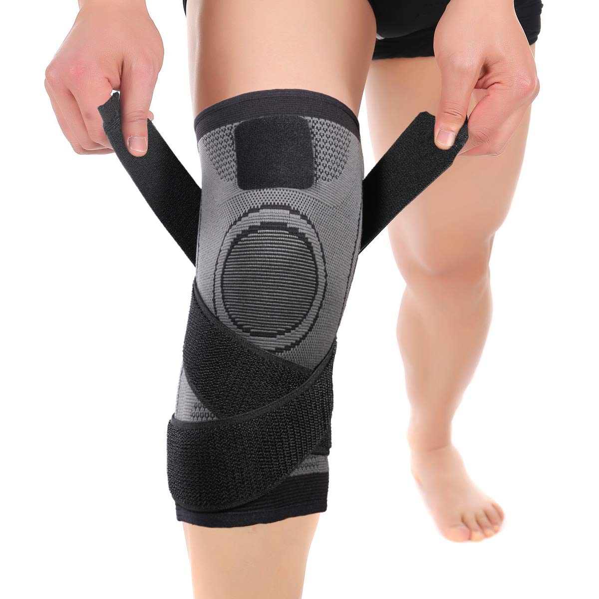 Buy now Knee Sleeve, Knee Pads Compression Fit Support -for Joint Pain and Arthritis Relief, Improved Circulation Compression - Wear Anywhere - Single (XXL) XL Black at indiglob india