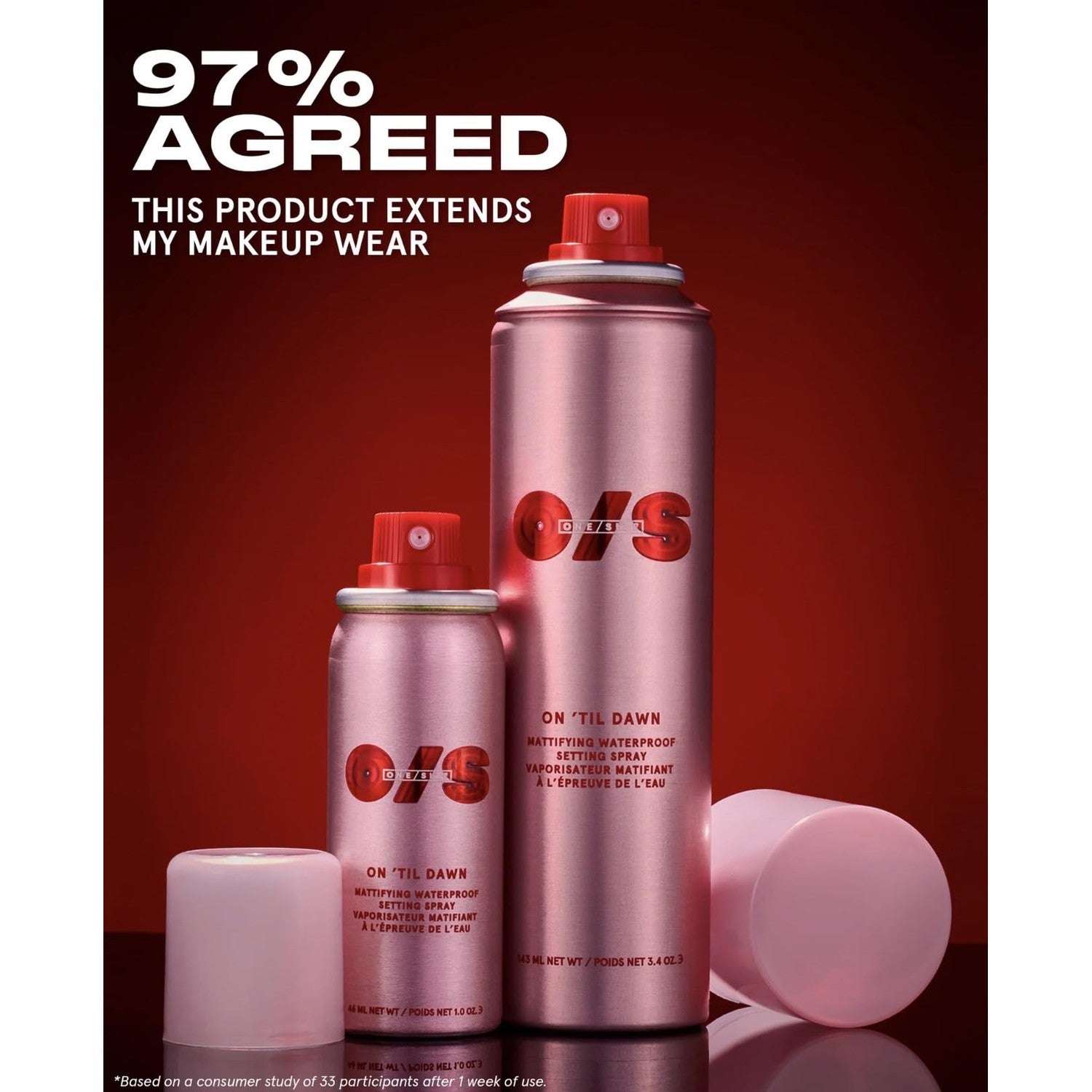 One Size On 'Til Dawn Mattifying Waterproof Setting Spray 3.4 oz / 143 mL