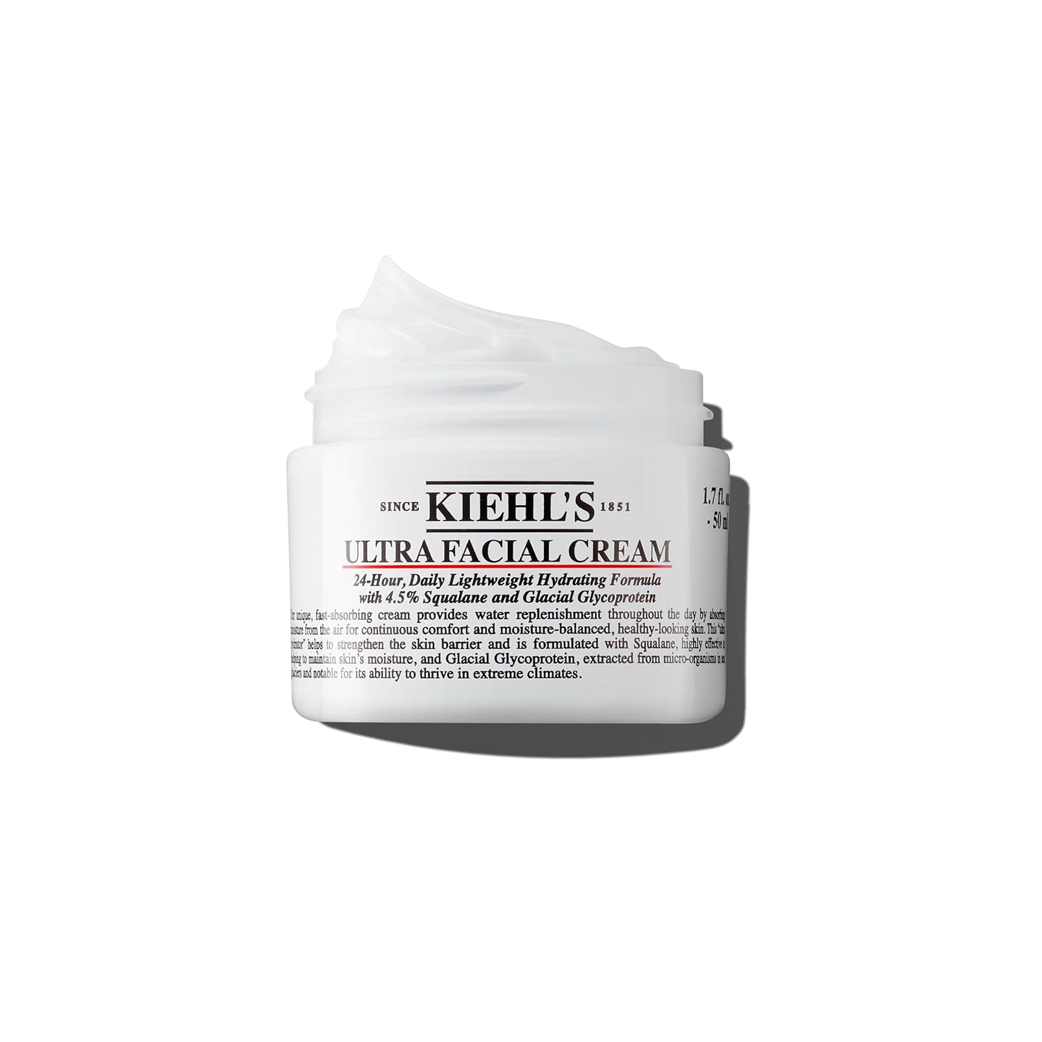 Buy now Kiehl's Ultra Facial Cream, with 4.5% Squalane to Strengthen Skin's Moisture Barrier, Skin Feels Softer and Smoother, Long-Lasting Hydration, Easy and Fast-Absorbing, Suitable for All Skin Types at indiglob india